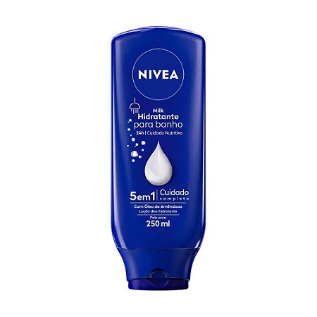 MILK HIDRATANTE PARA BANHO 5EM1 250ML NIVEA