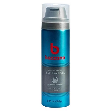 ESPUMA DE BARBEAR PELE SENSÍVEL COMFORT REPAIS 200ML BOZZANO