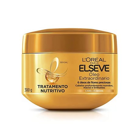 MÁSCARA DE TRATAMENTO NUTRITIVO ÓLEO EXTRAORDINÁRIO 300ML ELSEVE L'ORÉAL