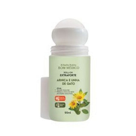 BOM MÉDICO ARNICA E UNHA DE GATO ROLL ON EXTRA FORTE  90ML ABELHA RAINHA