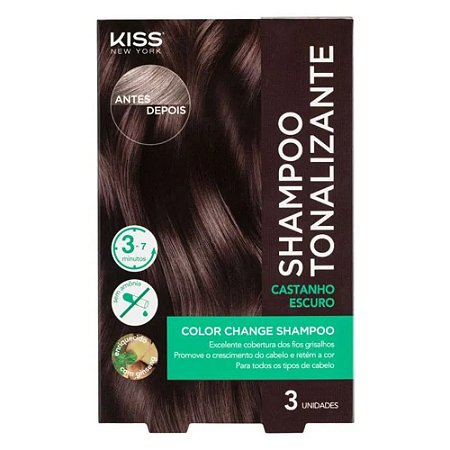SHAMPOO TONALIZANTE CASTANHO ESCURO KISS NEW YORK