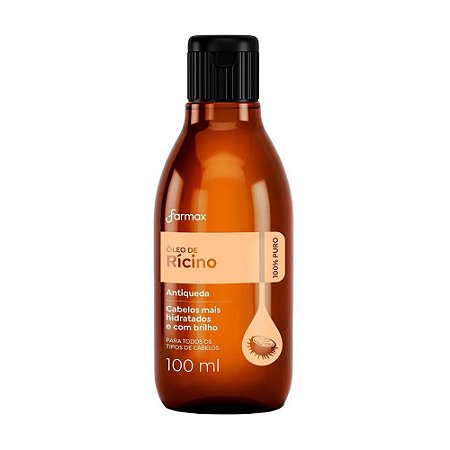 ÓLEO CAPILAR DE RÍCINO 100ML FARMAX