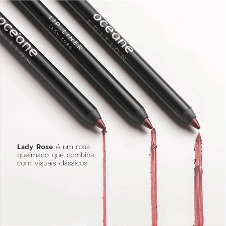 LÁPIS PARA LÁBIOS LIP LINER LADY ROSE OCÉANE