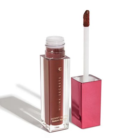 BATOM LÍQUIDO SKINNY MATTE CASTANHO BEGONIA NIINA SECRETS