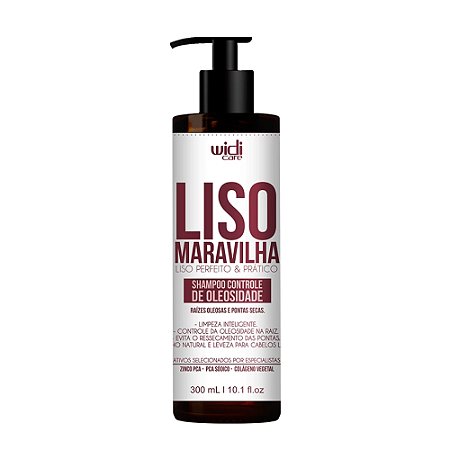 SHAMPOO CONTROLE DE OLEOSIDADE LISO MARAVILHA 300 ML WIDI CARE