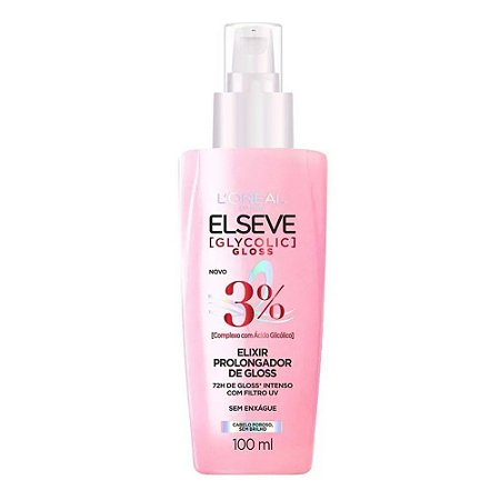 SÉRUM PROLONGADOR DE GLOSS ELIXIR GLYCOLIC GLOSS 100ML ELSEVE L'ORÉAL