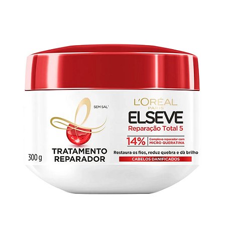 MÁSCARA DE TRATAMENTO REPARADOR REPARAÇÃO TOTAL 5 300G ELSEVE L'ORÉAL