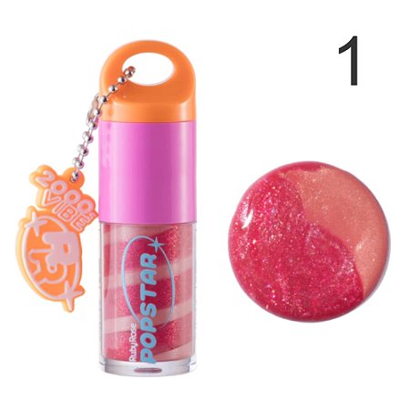 GLOSS LABIAL POPSTAR OOPS HB-L6406-1 G1 RUBY ROSE