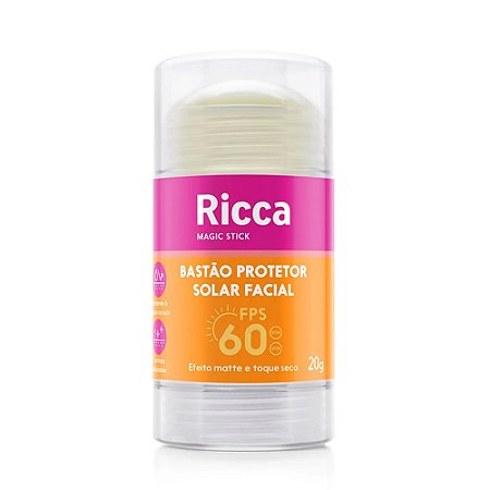BASTÃO PROTETOR SOLAR FACIAL FPS 60 3816 RICCA