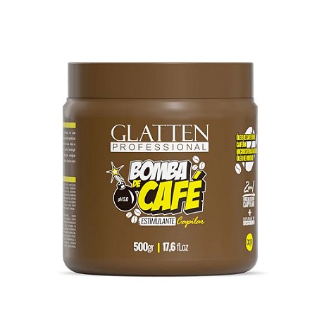 MÁSCARA CAPILAR BOMBA DE CAFÉ 128023-1 500G GLATTEN