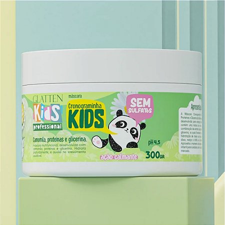 MÁSCARA CAPILAR CRONOGRAMINHA KIDS 000753 300G GLATTEN