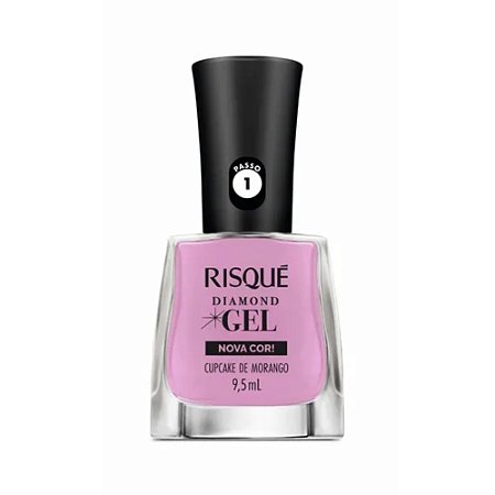 ESMALTE CREMOSO DIAMOND GEL CUPCAKE DE MORANGO RISQUÉ
