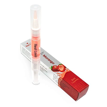 ÓLEO REVITALIZADOR DE CUTÍCULAS MORANGO BI-04 REAL LOVE