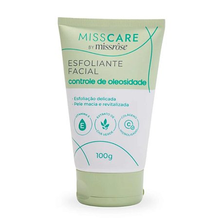 ESFOLIANTE FACIAL CONTROLE DE OLEOSIDADE 100G MISS RÔSE