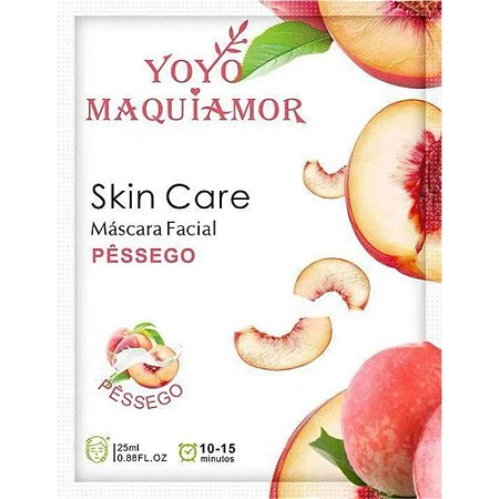 MÁSCARA FACIAL PÊSSEGO 25ML YOYOMAQUIAMOR