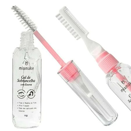 GEL PARA SOBRANCELHAS COM ESCOVA MIAMAKE