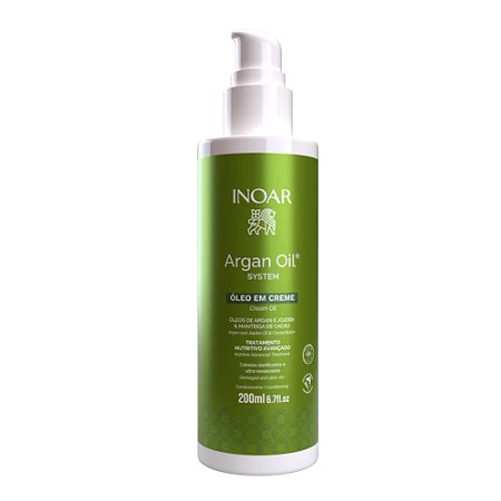 ÓLEO EM CREME ARGAN E JOJOBA 200ML INOAR