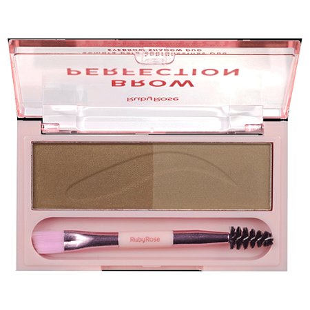 DUO DE SOMBRA PARA SOBRANCELHAS BROW PERFECTION COR 03 E 04 HB-E2501-2 RUBY ROSE