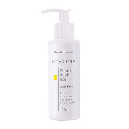 SABONETE LÍQUIDO FACIAL CLEAR PELE 3168 120ML ABELHA RAINHA