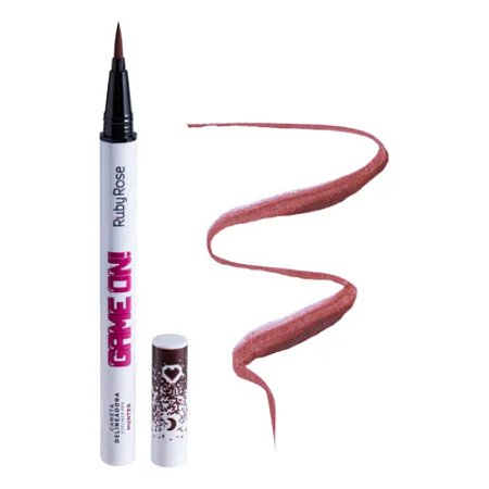 CANETA DELINEADORA GAME ON HUNTER HB-2201-6 RUBY ROSE