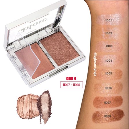 ILUMINADOR DUO SUCH A GLIMMER ID07-ID08 LIKE A GOLD RING HB-M705-4 RUBY ROSE BLOW