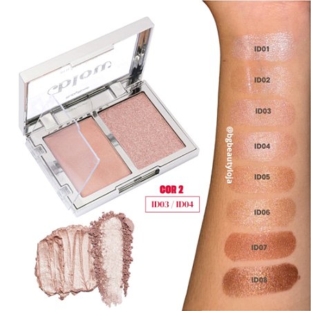 ILUMINADOR DUO SUCH A GLIMMER ID03-ID04 LIKE GLITTER IN THE AIR HB-M705-2 RUBY ROSE BLOW