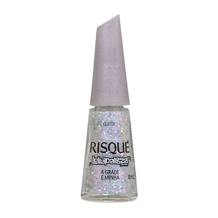 ESMALTE GLITTER LOLLAPALOOZA A GRADE É MINHA RISQUÉ