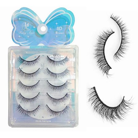 CÍLIOS POSTIÇOS 5 PARES RA-654-5