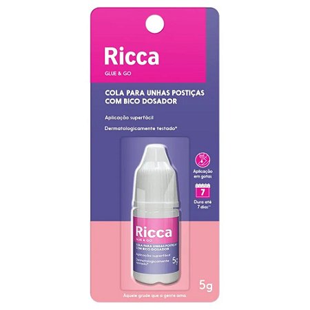 COLA PARA UNHAS POSTIÇAS COM BICO DOSADOR 1342 RICCA