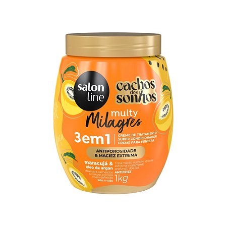 CREME 3 EM 1 CACHOS DOS SONHOS 1KG 32619 SALON LINE
