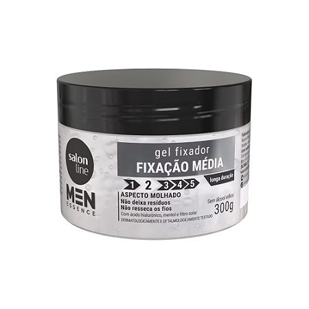 GEL FIXADOR FIXAÇÃO MÉDIA 300G 32546 SALON LINE