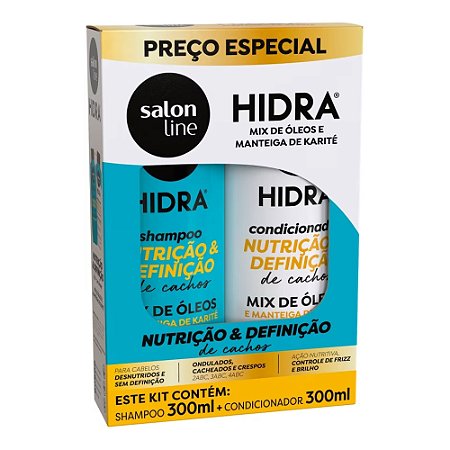 KIT HIDRA MIX DE ÓLEOS E MANTEIGA DE KARITÉ 32426 SALON LINE