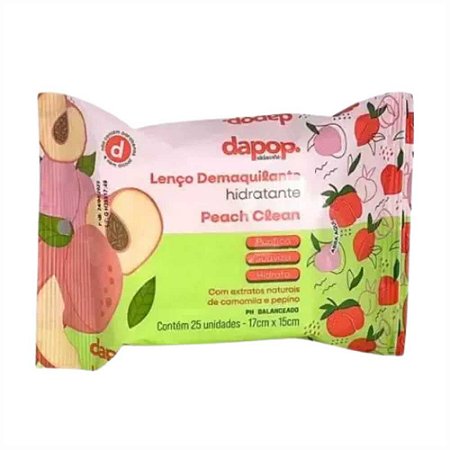 LENÇO DEMAQUILANTE PEACH CLEAN DP2356 DAPOP