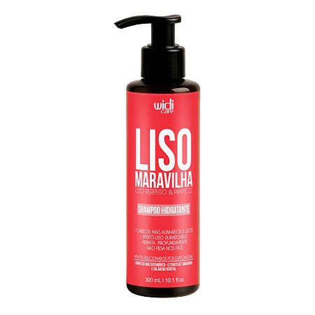 SHAMPOO LISO MARAVILHA 300ML 2500 WIDI CARE