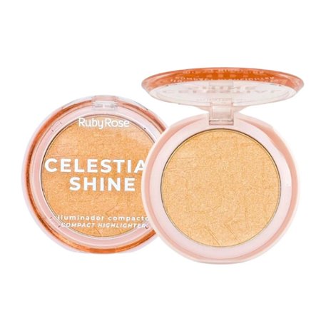 ILUMINADOR COMPACTO CELESTIAL SHINE CHAMPAGNE GLEAM HB-M701-3 RUBY ROSE