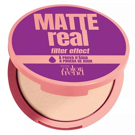 PÓ COMPACTO COLOR TREND COM ESPELHO À PROVA D`ÁGUA 112F AVON