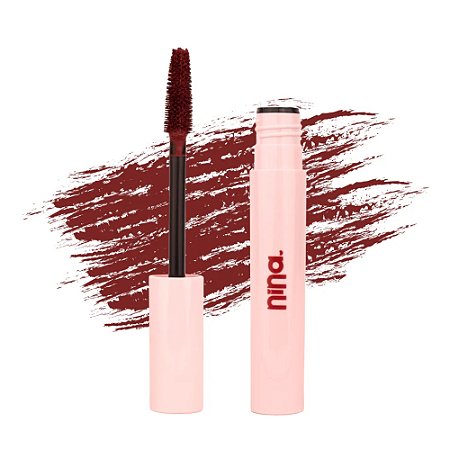 MÁSCARA DE CÍLIOS PANTENOL LASHES ALONGA E DEFINE CHERRY NINA MAKEUP