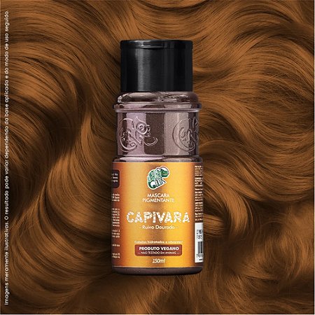MÁSCARA PIGMENTANTE CAPIVARA RUIVO DOURADO 150ML KAMALEÃO COLOR