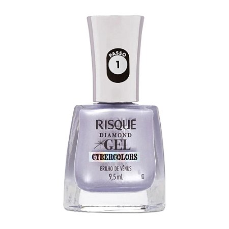 ESMALTE METALIZADO DIAMOND GEL CYBERCOLORS BRILHO DE VÊNUS RISQUÉ