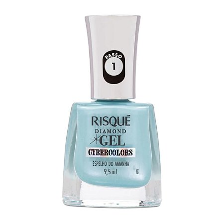 ESMALTE METALIZADO DIAMOND GEL CYBERCOLORS ESPELHO DO AMANHÃ RISQUÉ