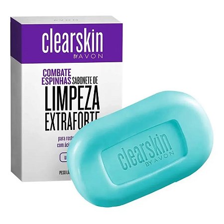 SABONETE BARRA CLEARSKIN LIMPEZA EXTRAFORTE 70G AVON