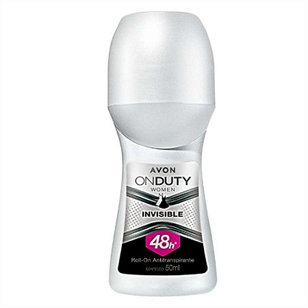 DESODORANTE ROLL-ON ON DUTY WOMEN INVISIBLE 48ML AVON