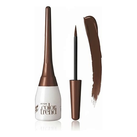 DELINEADOR LÍQUIDO PARA OLHOS MARROM COLOR TREND AVON