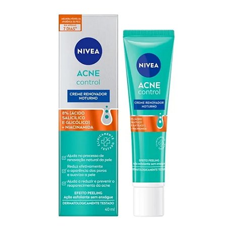 CREME RENOVADOR NOTURNO ACNE CONTROL 40ML NIVEA