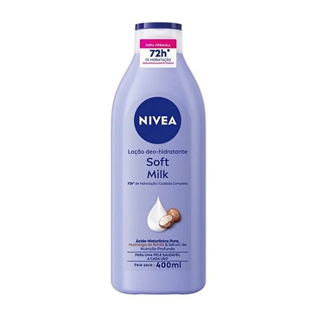 LOÇÃO HIDRATAÇÃO SOFT MILK NIVEA 400ML