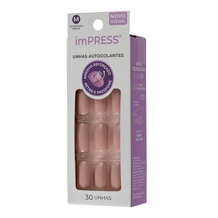 UNHAS POSTIÇAS AUTO COLANTES QUADRADO CURTO GIRLIE GIRL KISS NEW YORK