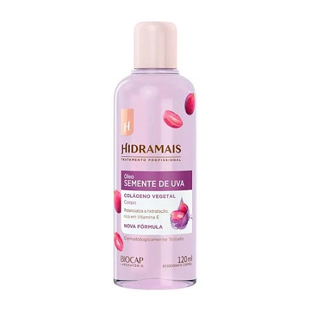 ÓLEO CORPORAL  SEMENTE DE UVA E COLÁGENO 10624 120ML HIDRAMAIS