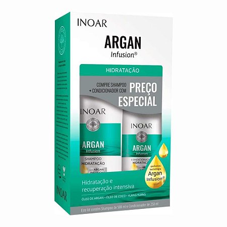 KIT ARGAN INFUSION HIDRATAÇÃO INOAR