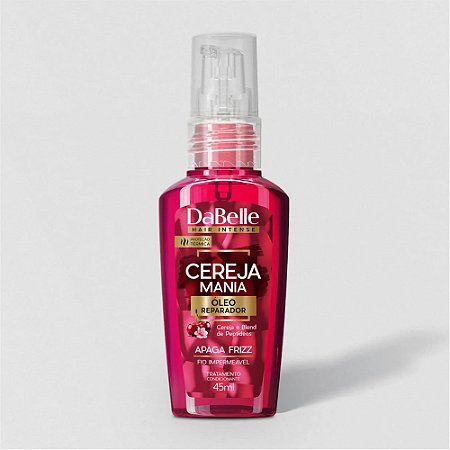 ÓLEO REPARADOR APAGA FRIZZ CEREJA MANIA DABELLE 45ML DABELLE