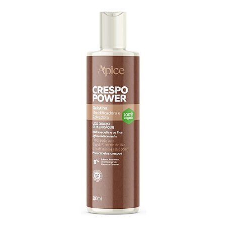 GELATINA UMIDIFICADORA E ATIVADORA CRESPO POWER 20080 300ML APICE